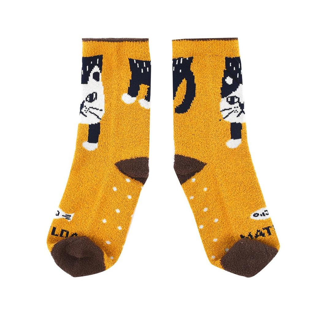 Chaussettes bouclées élégantes et mignonnes pour présenter une Matilda Parfait pour la crèche Produit femme, imprimé. enseignants. code 23-6724 (#1/MU Moutarde).