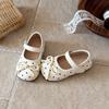 Girls' Korean-style Ballet Flats with a Bow detail2026Spring and Autumn New Soft Sole Slip-On Loafers Leather Shoes