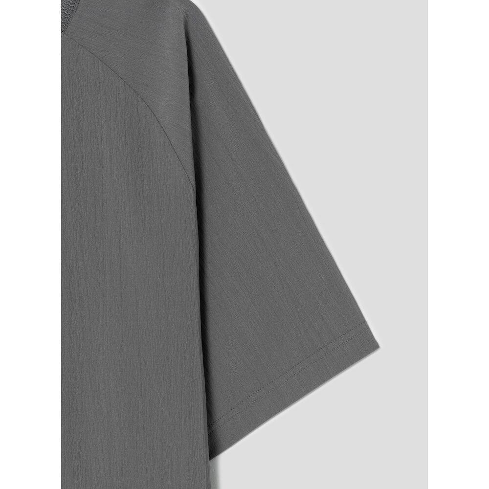 SHIFT.G Woven Overfit Round T Ash