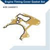 Motor-Steuergehäusedichtungssatz Nr. 24405911 für Chevrolet Sonic 1.8L 2012-2018 Steuergehäusedeckel Dichtung Langlebige Abdichtung Metall 1 Stück Goldfarben