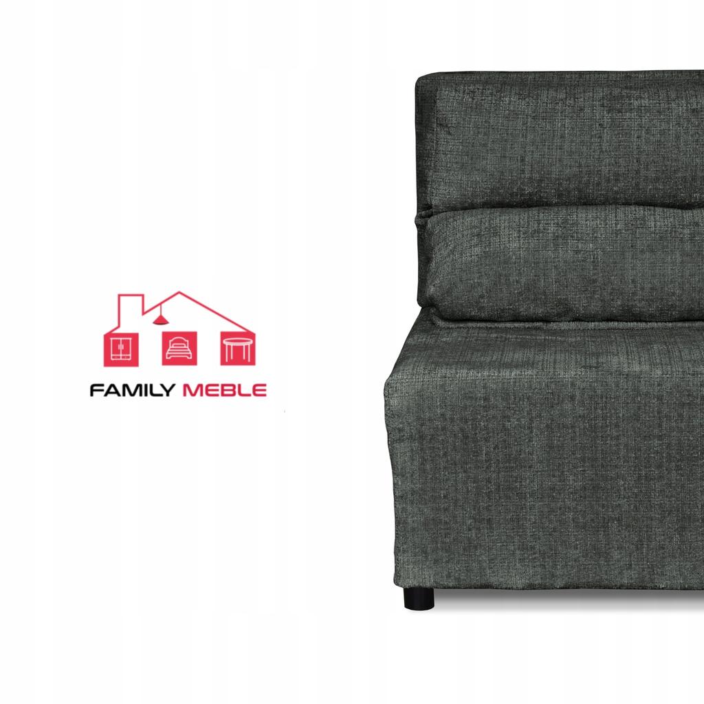 Fotel rozkładany z funkcja spania KIMO pojemnik na pościel Ramona ciemnoszary