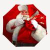 1pc Starry Night Santa: Automatic Opening Umbrella with Foldable Design, 8-Bone Iron Frame, Outdoor Use, Festive Gift for Fans, Travelers, Daily Use.H
