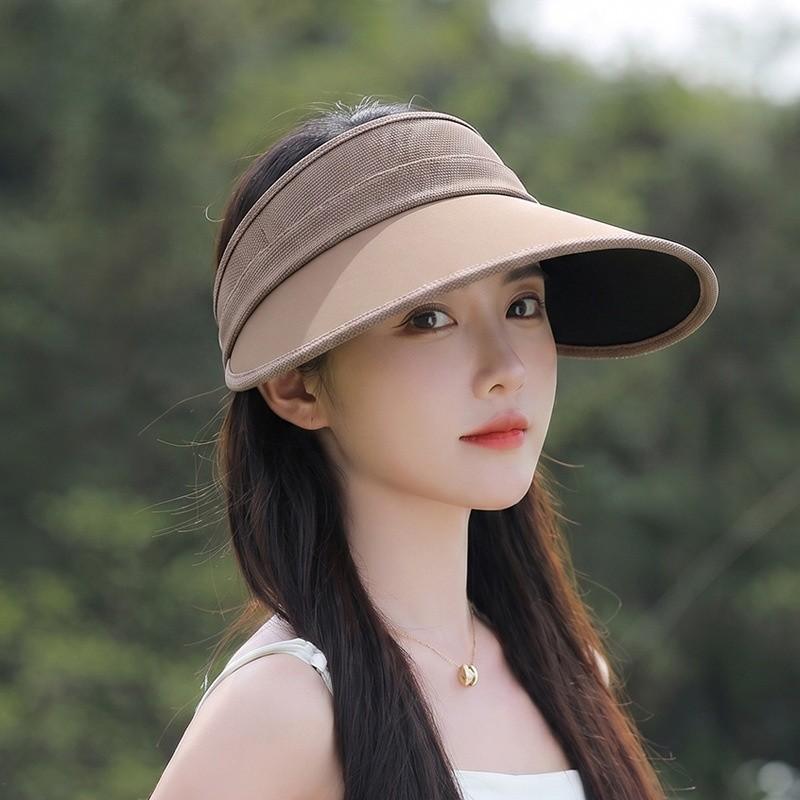 Womens Summer Visor Hat With Adjustable Wide Brim For Sunshade And Outdoor Activities