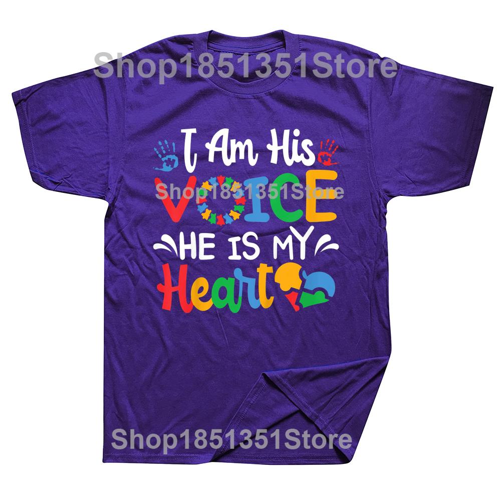 Mom Mama Autistic Autism Awareness T Shirts Cotton Streetwear Short Sleeve Birthday Gifts Summer Style Tshirt Mens Clothing