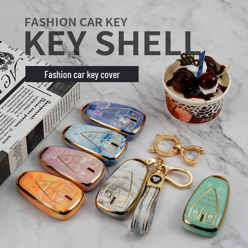 Compatible Changan CS75 Plus/CS55 Plus/Eado Plus/Oshan X5X7 Key Cover - Full Protection Case with Buckle