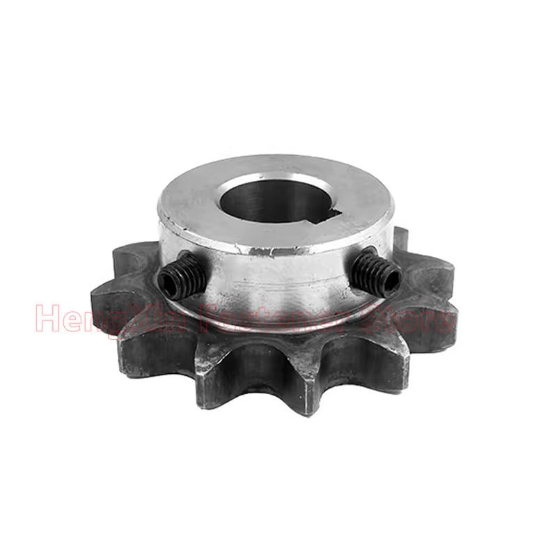 1pcs 10T-20T 12A Industrial Drive Sprocket Wheel 45# Steel Chain Gear 10 11 12 13 14 15 16 17 18 19 20 Teeth Keyway Bore 16-45mm