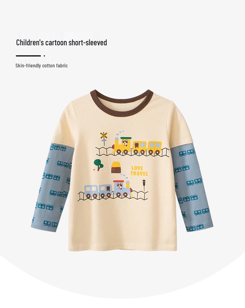 27kids Autumn Baby & Kids Cartoon Long Sleeve T-shirt - New Arrival