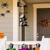 Halloween Silhouette Metallschild, Hexe Metall-Silhouette, Hexe Silhouette Gartenschild, Umriss Wanddeko, Metall, für Halloween-Deko