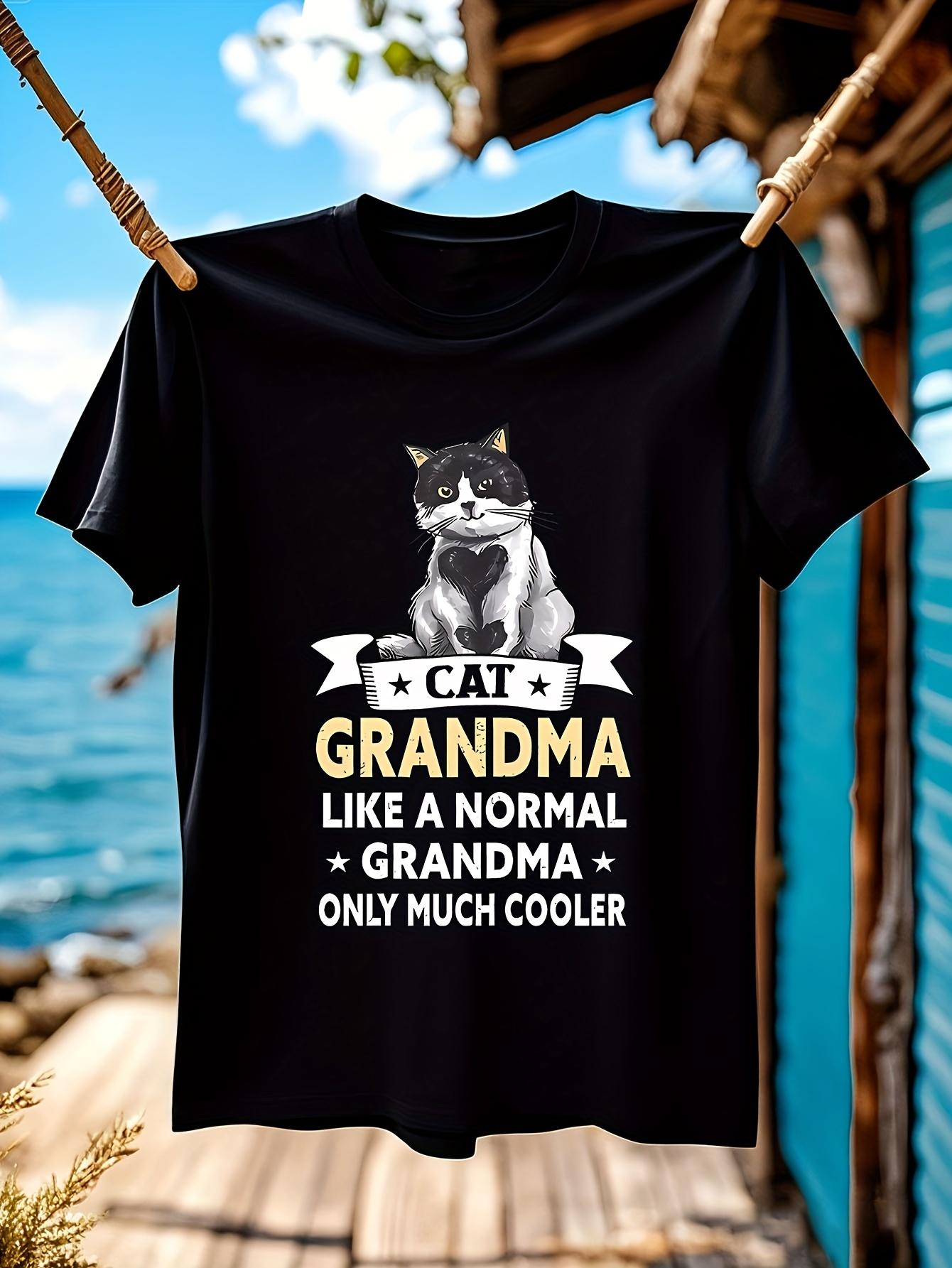 Funny Tshirt Funny Cat Grandma Tshirt - Cool Grandma Sayi... S
