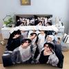 K-pop Group Duvet Cover Pillowcase 3D Printed S-Stray-K-Kids Bedding Set Single/Twin/Full/Queen Size for Fans Bedroom Decor