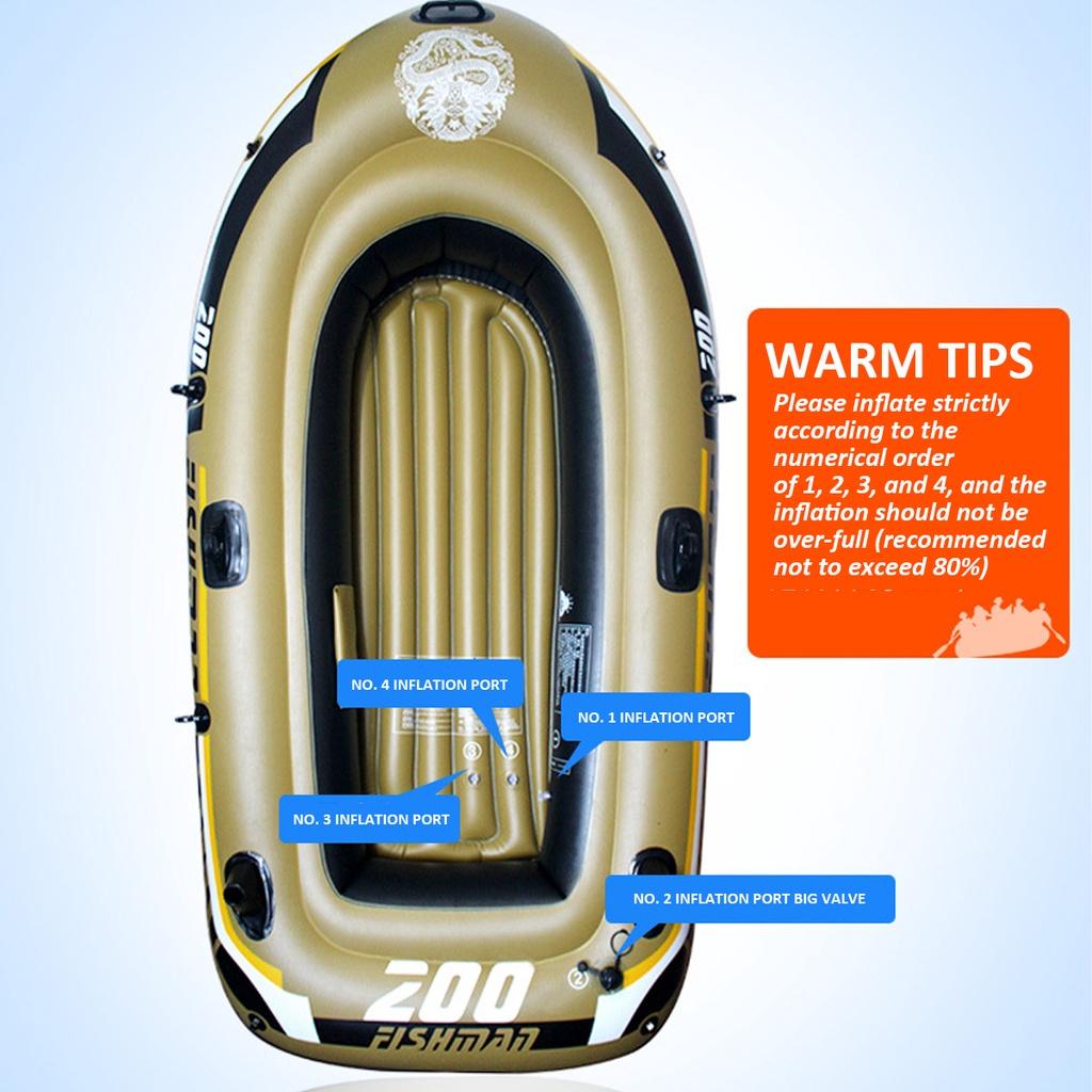 220V 2/3 Personen Paddel Kanu Luftpumpe Ruderboote Sommer Pool Wassersport Schlauchboote PVC Wasser Schwimmend Angeln Flussboot