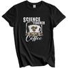 Science Teacher Fueled By Coffee Funny T-Shirt Gift for Science Teacher