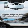 Multifunctional Car Rearview Mirror Phone Holder,360 Degree Rotatable Rear View Mirror Phone Mount,for iPhone Android Smart Phones
