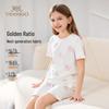 YEEHOO Unisex 7A Antibacterial Modal Short Sleeve Pajama Set
