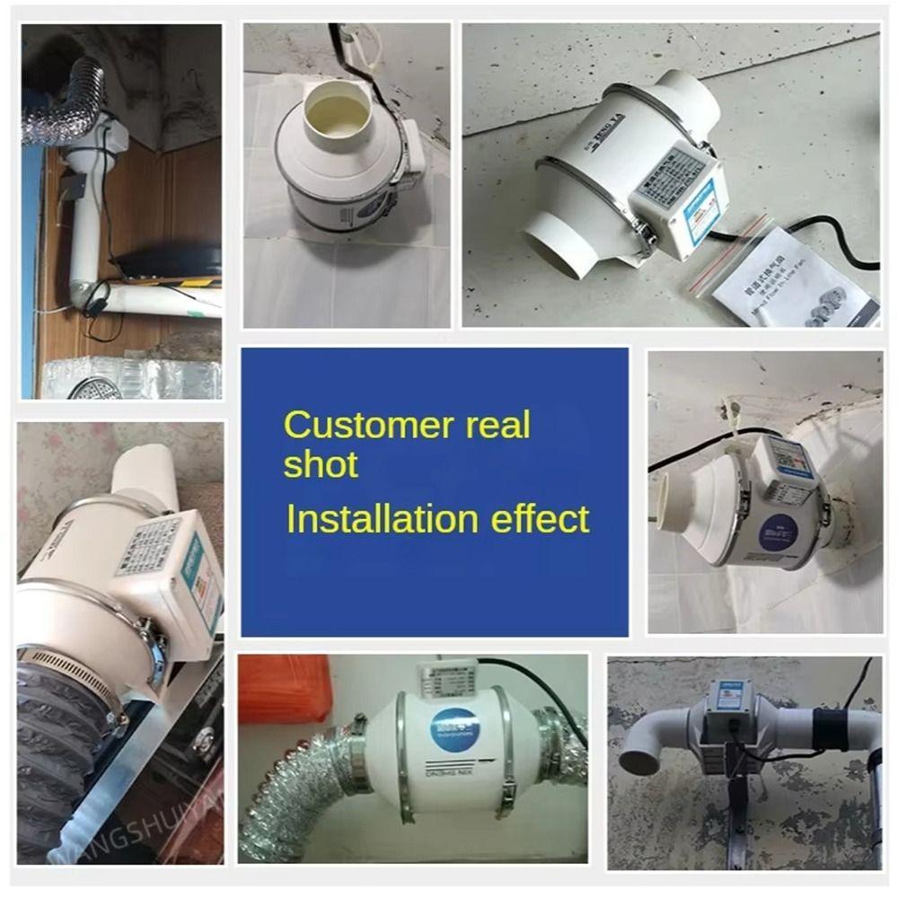 1ks 4/6palcový průmyslový odsávací ventilátor Tichý odsávací ventilační ventilátor Koupelna Kuchyně Toaleta Zeď
