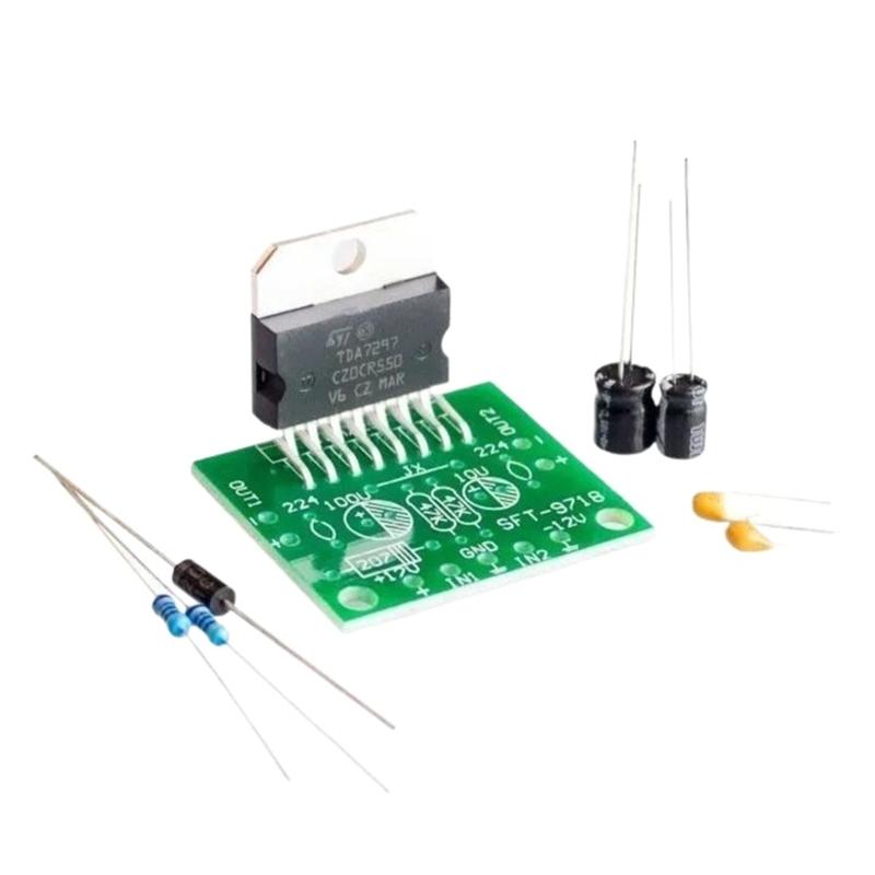 

TDA7297 Power Amplifier Board Parts 12V Double Channel 15W+15W Electronic DIY Kit Amplifier Module Replacement Part 1