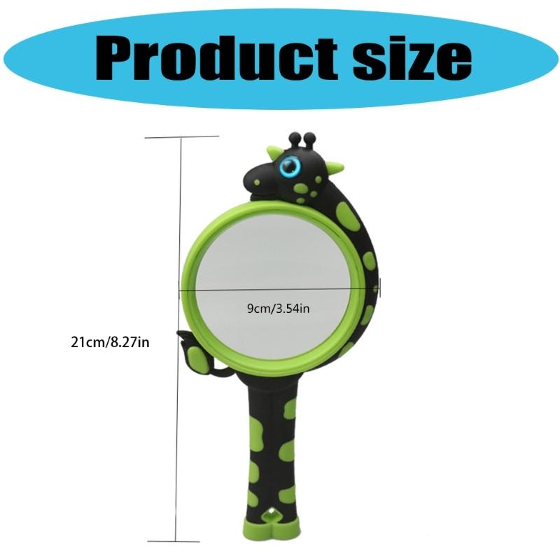 Lente d'ingrandimento portatile 10X per bambini Giocattolo per bambini Lente d'ingrandimento a forma di giraffa per strumento sperimentale scolastico di scienze