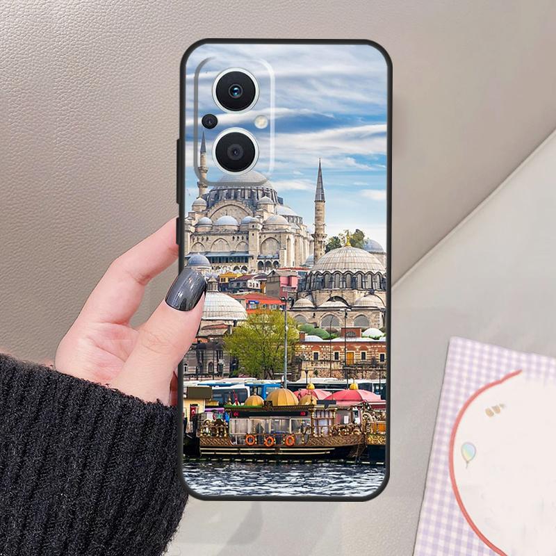Turkey Istanbul Scenery Building Funda For OPPO Reno 10 11 12 13 14 Pro 8 7 Lite 11F 12F 13F 14F OPPO Find X8 X5 X6 X9 Pro Case