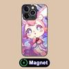 HSR Mem Glass MagSafe Mobile Phone Case for iPhone 17 16 15 14 13 12 11 Air Pro Max Plus Mini Colorful Cover