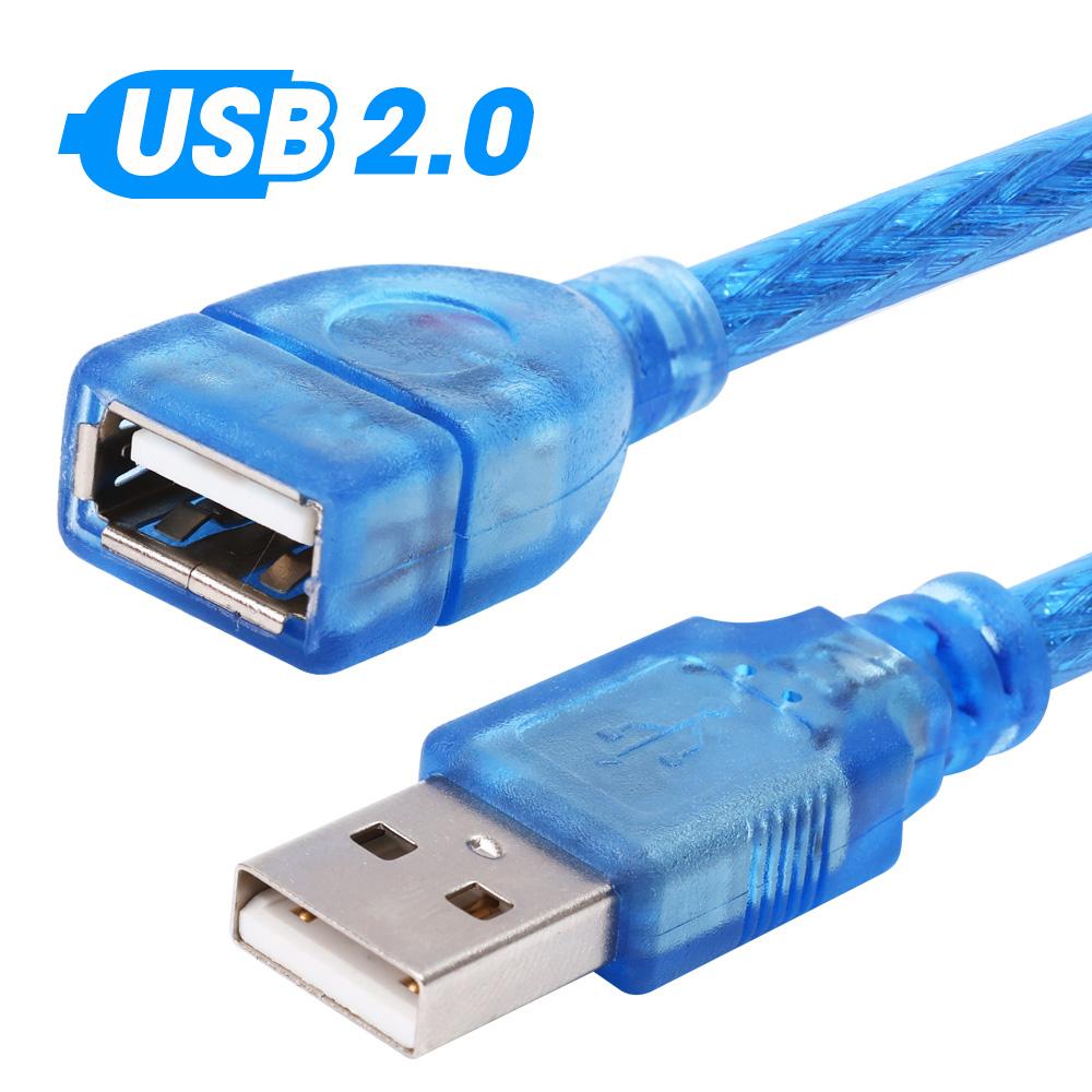 0.3M/1.5M/3M USB 2.0 Extension Cable Extender A Male To Female Cord Adapter Data Cable 2.0 Extender Cord for Computer Camera TV
