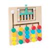 Wooden Color Bead Moving Game For Toddler Cognitive Development And Hand Eye Coordination