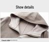 Men's Mid-Length Double-Sided Pure Wool Hooded Coat - Autumn/Winter Trendy Youth Outerwear