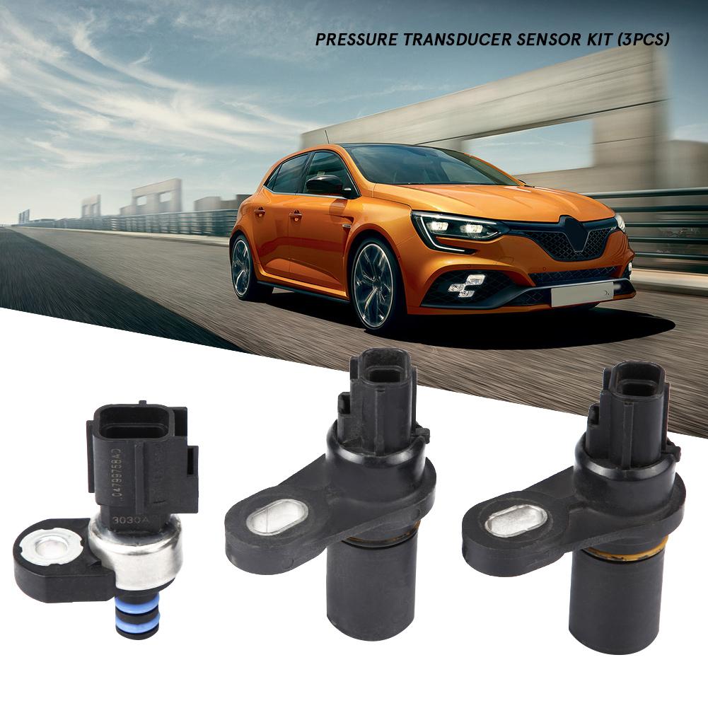 Car Pressure Transducer Sensor Kit (3pcs) Input Output Speed Sensor for Dodge Chrysler Jeep