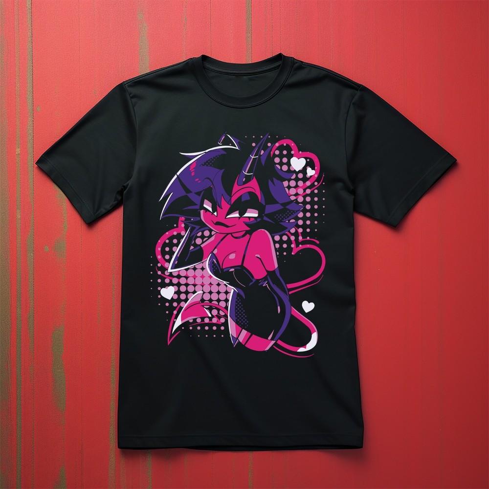 Millie Cute Heart Shirt Adults Anime Tv Show T-shirt Animated Hotel Musical Top