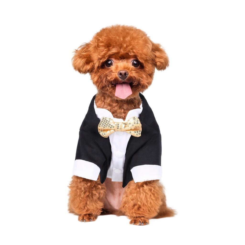 Hund Smoking Anzug Formelles Haustier Outfit für Hochzeiten, Partys und