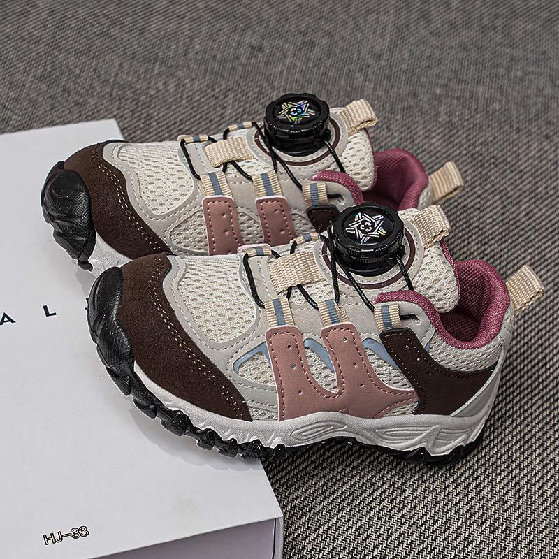 2026 Spring Kids  Breathable Hiking & Casual Sports Shoes with Button - Korean Style for Boys 31