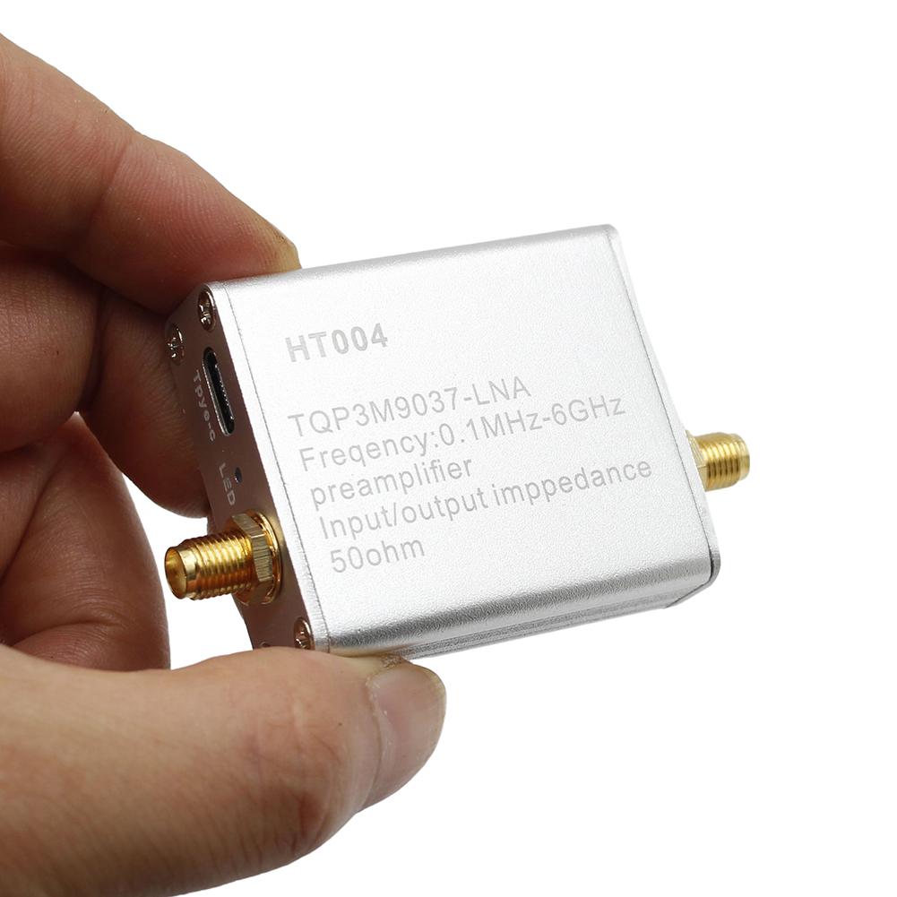 

- HT004 100K-6GHz Low Noise Amplifier 20dB High Gain Preamplifier for RF & SDR