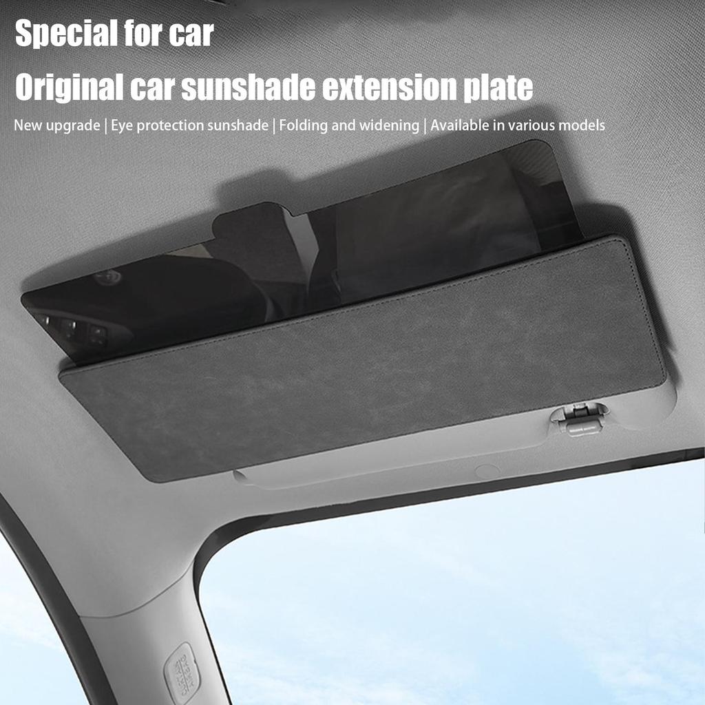 Car Visor Extender Sunshade Extension Attachment High Temperature Resistant Sun Visor Extender for Snow Driving Night Travel