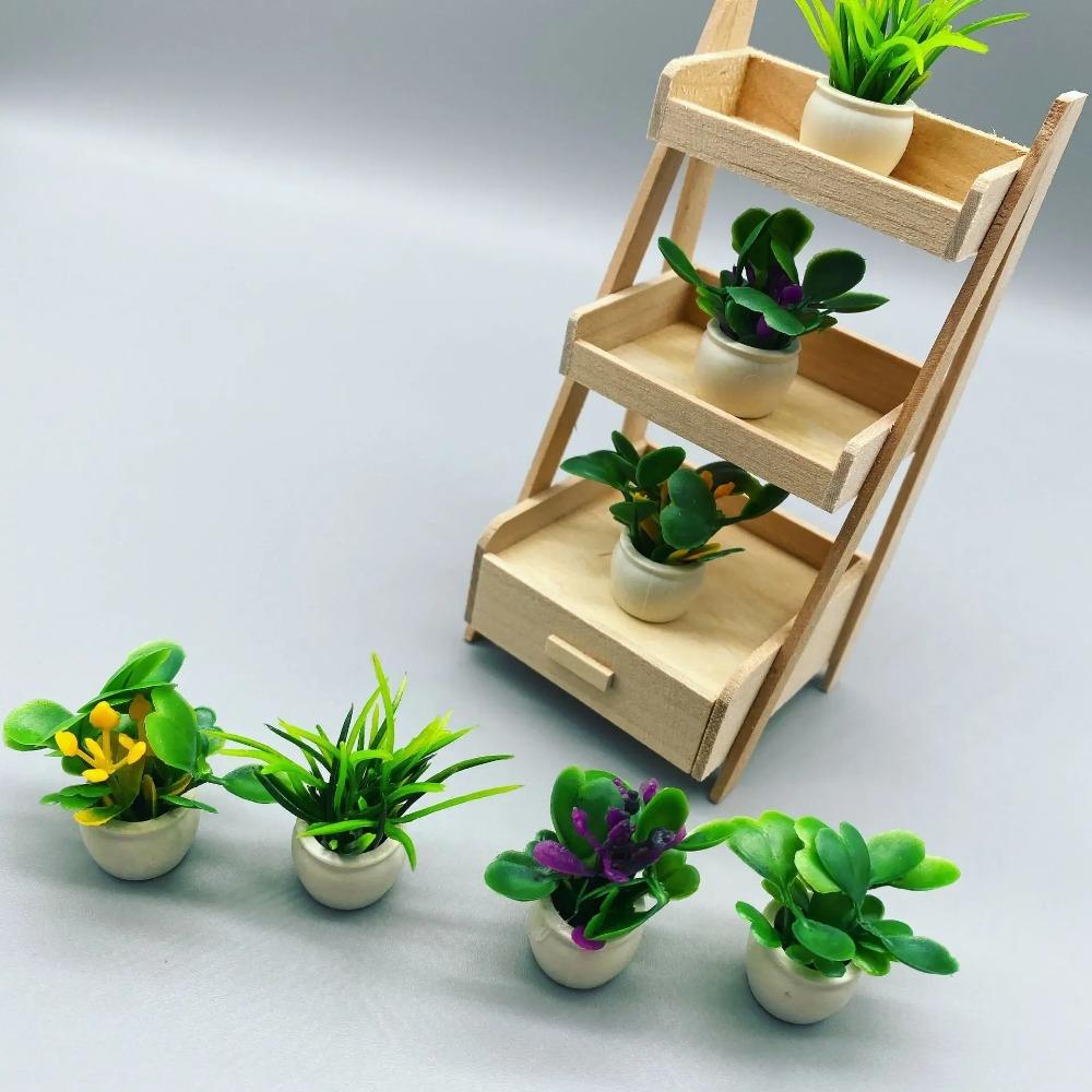 Möbel Topfpflanzen Miniatur Künstlich Winziges Bonsai-Modell Mini-Blumentopf Falsch Im Topf Möbel Wohnaccessoires