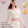 Odifen Women's Seamless Thermal Underwear Set - Camellia Oil Antibacterial