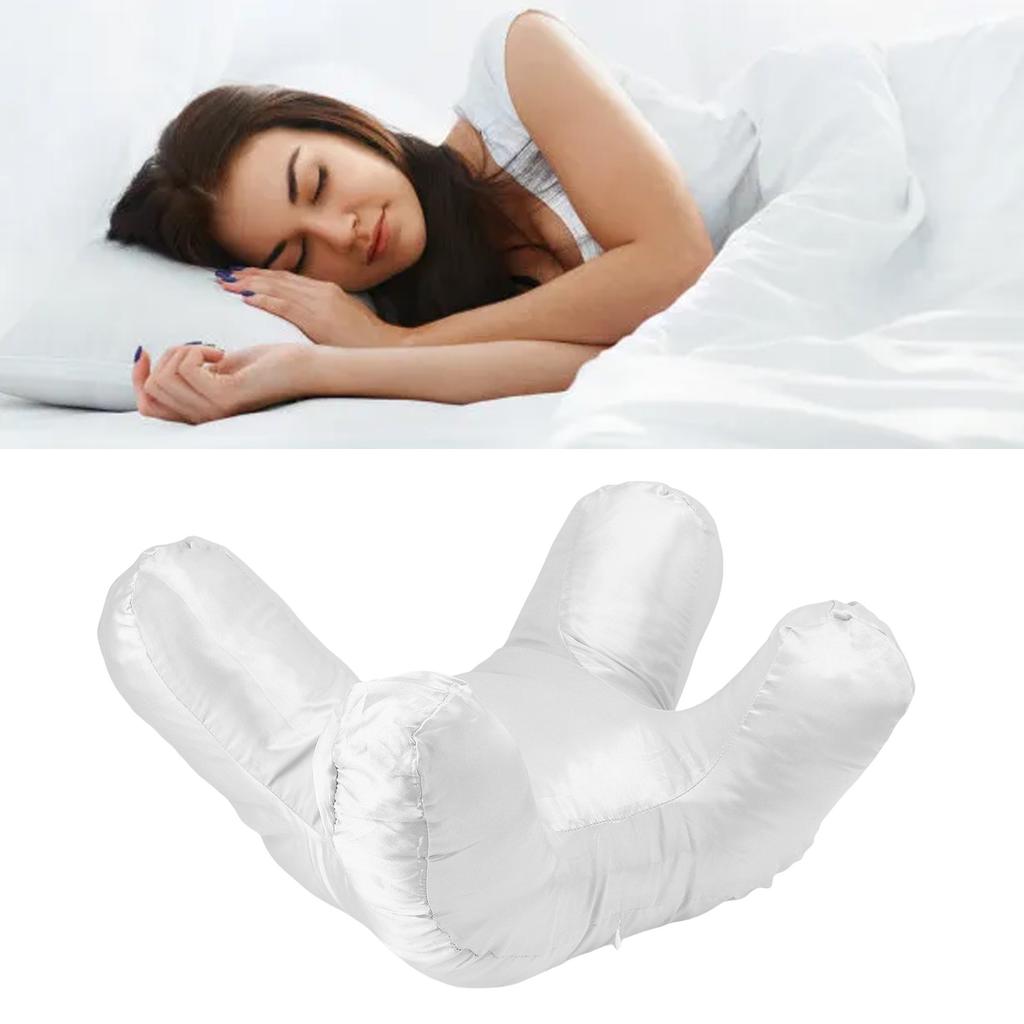 Comfortable Face Pillow Lightweight Soft Supportive Face Down Pillow for Back Side Stomach Sleeping Cotton