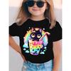 Summer Kpop Demon Saja Cartoon Print Kids T-Shirt Fashion Style Cotton Boys Girls Short Sleeve Tee Casual Kid Clothes Streetwear