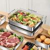 1pc Stainless Steel Food Storage Containers with Airtight Lid, Fresh-keeping Box, Leak Proof, Reusable, Multipurpose Use