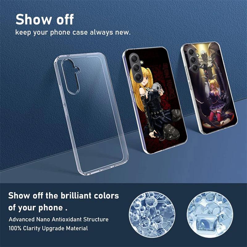Anime Death note Amane Misa Phone Case for Samsung A16 A26 A36 A56 A17 A37 A57 A07 A06 A02S A03 A04S A05S Galaxy Note 20 10 A50S