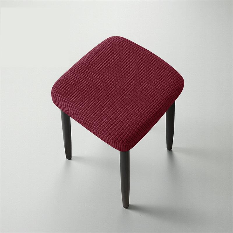 1/4pcs Polar Fleece Stool Cover Durable Elastic Non-slip Chair Seat Protector Slipcover Nordic Style Square Protective Case
