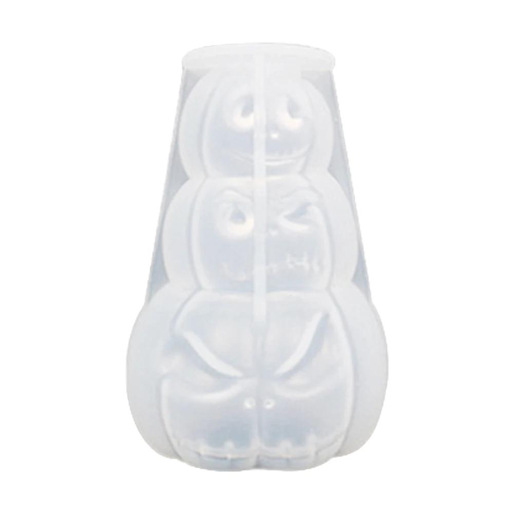 Halloween Silicone DIY Pumpkin Candle Mold Pumpkin Candlesticks Mold Desktop Pumpkin Candlestick Mould Home Decoration
