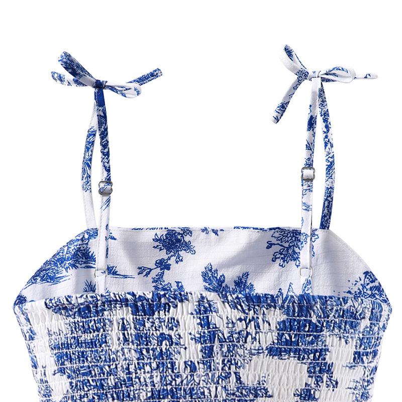 Vestido Dulce para Niñas Primavera y Verano Vestido de Princesa con Lazo Halter para Niñas