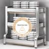 3-Tier 304 Stainless Steel Countertop Dish Rack
