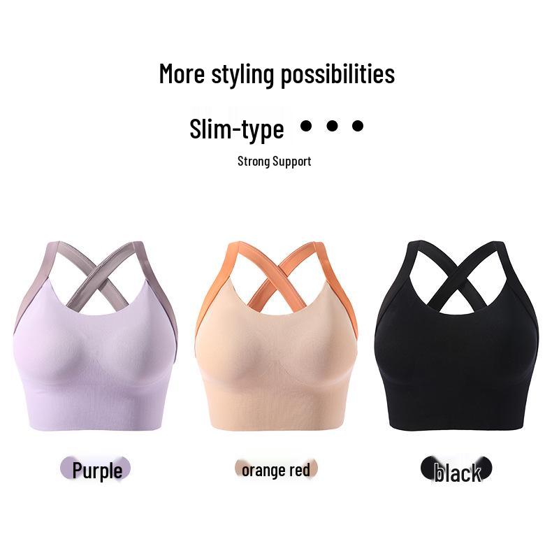 Women's High-Impact Shockproof Sports Bra - Anti-Sagging, Beautiful Back, Wire-Free Yoga Vest