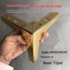 Electroplated Metal Furniture Leg for Bedside Table, Coffee Table, Sofa, and Cabinet