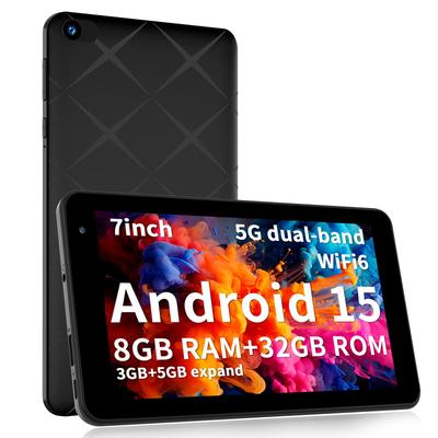 Android IPS Video Nein Nein Schwarz 7-Zoll Wi-Fi Tablet, 15, 8GB+32GB, Display, 5GHz, Wi-Fi 6, E-Books, Manga, Streaming, GPS, SIM,