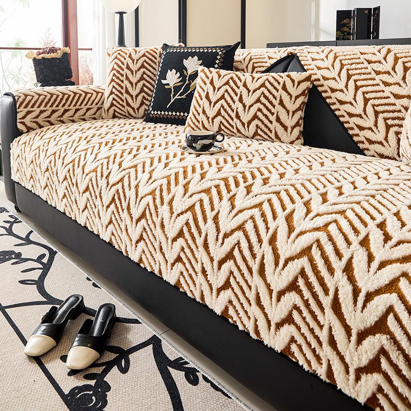 2025 New Autumn and Winter Non Slip Sofa Cover Fabric One-piece Design Sofa Cushion French Style High Aesthetic Value Versatile