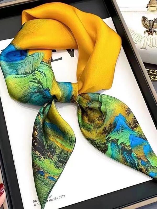 SIYUTANG 70 Silk Square Scarf