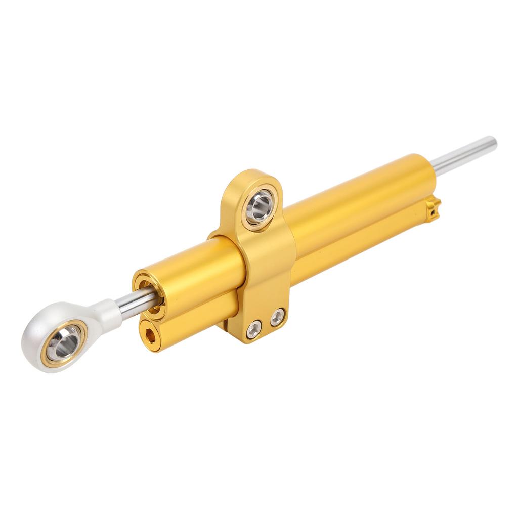 Motorcycle Steering Damper Stabilizer Adjustable Enhances Stability Increases Safety Universal Fit for Motorbikes Gold