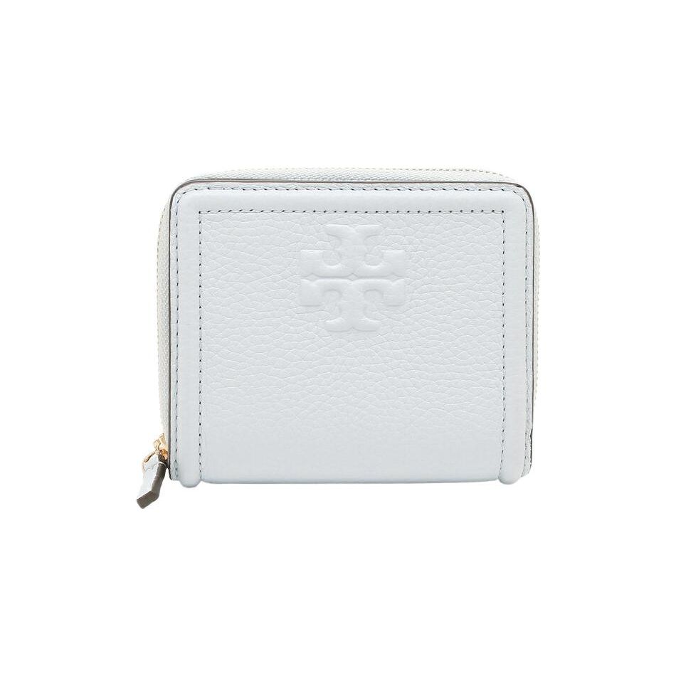 Tory Burch Portable Commuter Logo Leather Wallet Mini Women wallet White 80164-423 White
