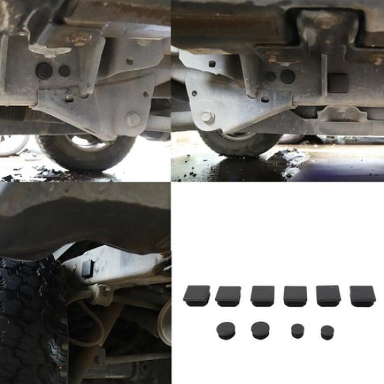 10ks Vodotěsné gumové záslepky podvozku pro Jeep Wrangler JK 07-17 Exteriér